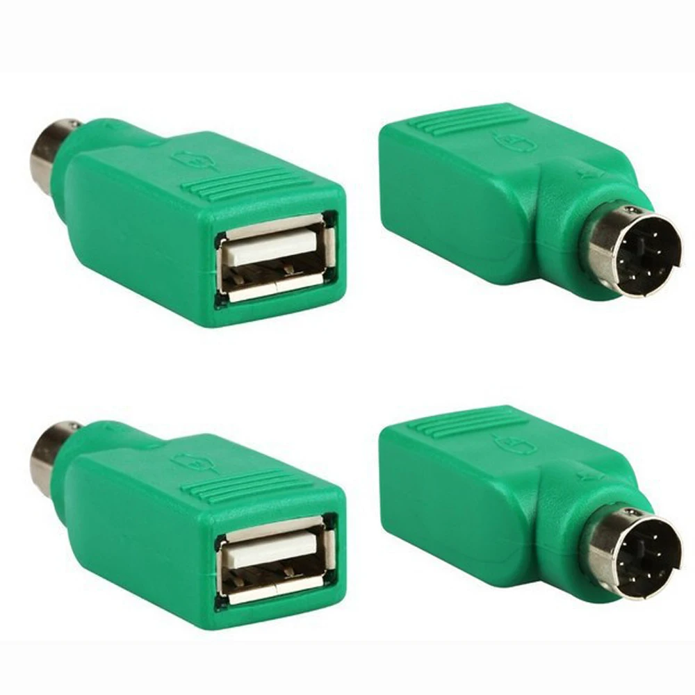 5 قطعة USB أنثى إلى ل PS2 PS/2 ذكر محول محول لوحة المفاتيح ماوس الفئران
