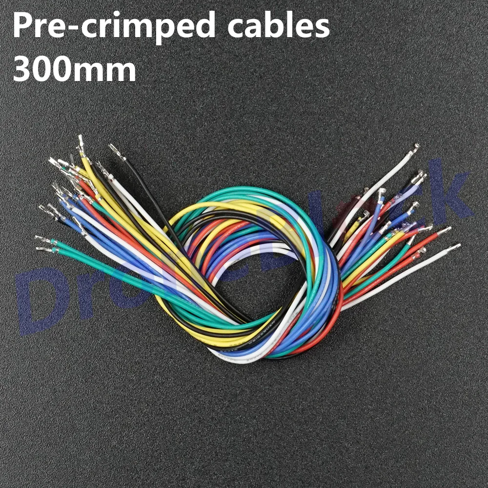 24Pcs JST GH1.25 Pre-crimped Cables 6 colors 30cm Pixhawk2 Pixhack Pixracer PXFmini Mini Pix Pixhawk4 GPS Silicone Wire