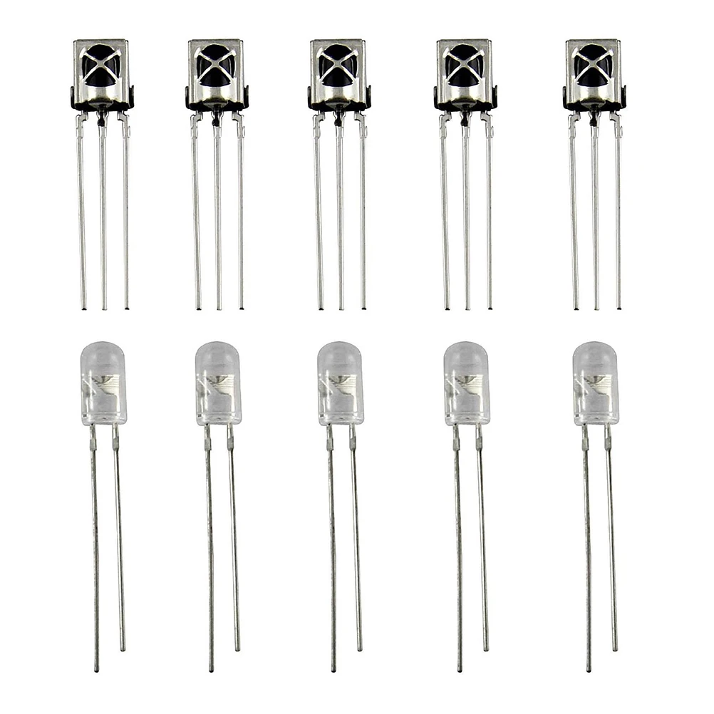 5 Pairs Three Legs Diode LED IR Emission and Receiver