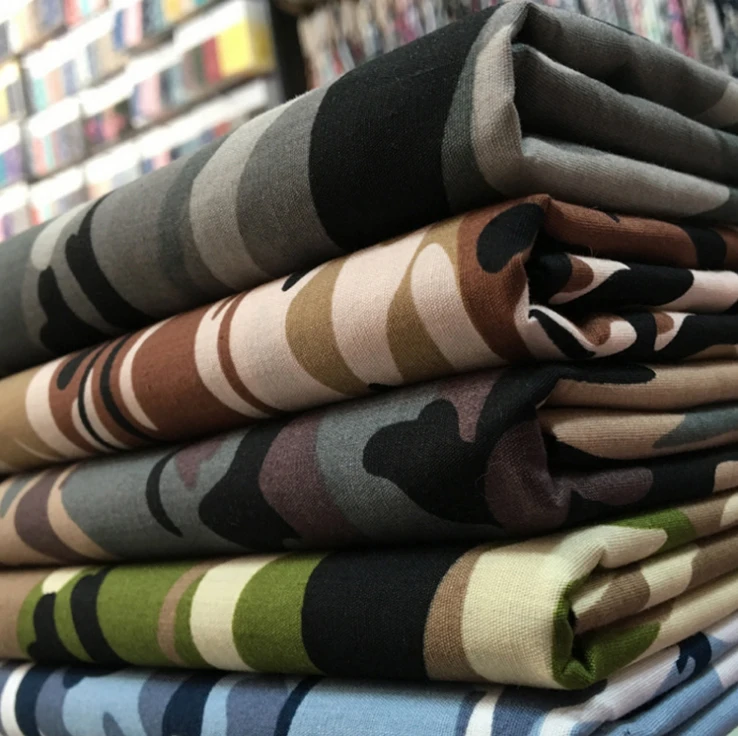 50cm*147cm Camouflage Print Cotton Cloth Camo Cotton Poplin fabric diy sewing toys cap Tissu