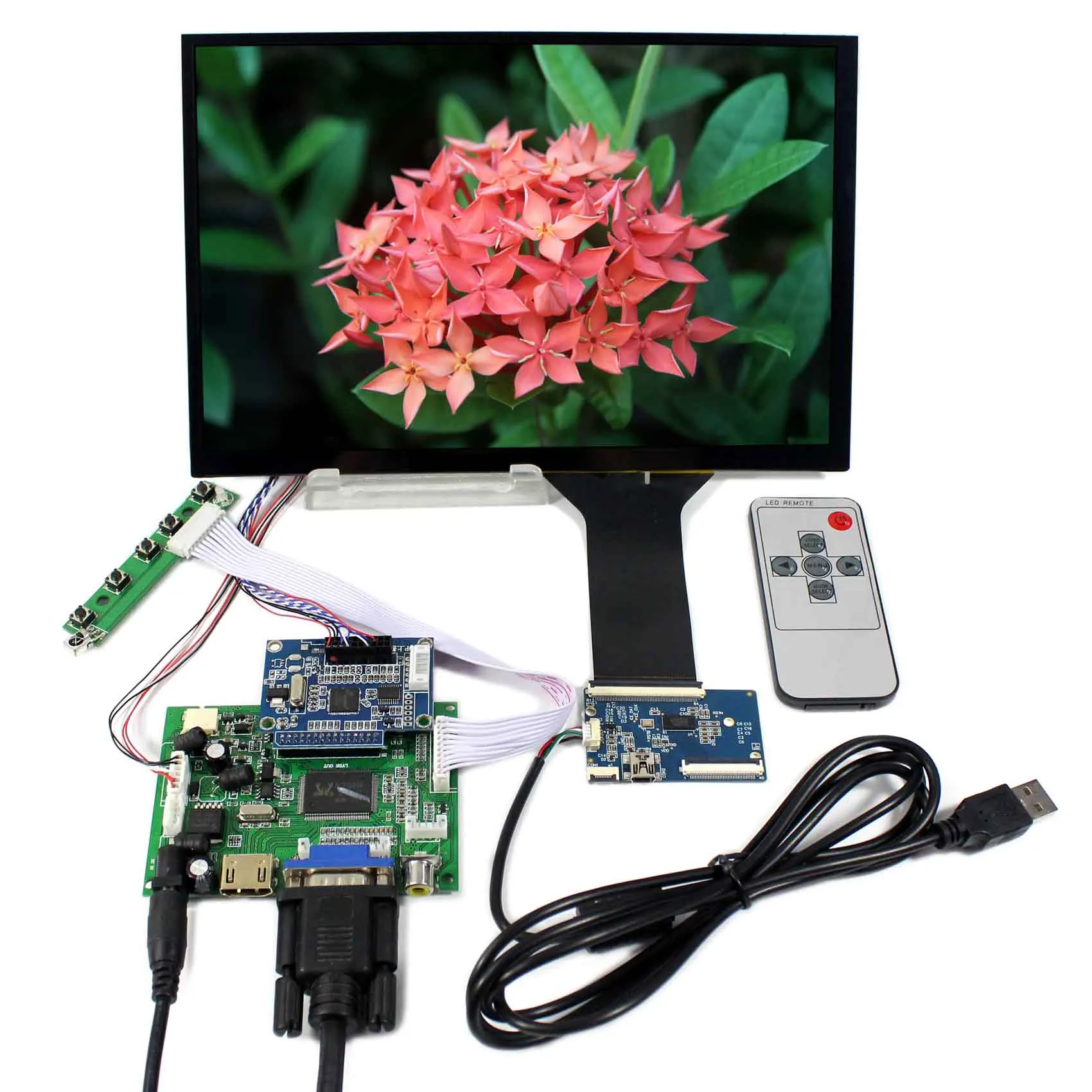 Płyta kontrolera LCD H DMI VGA 2AV z ekranem LCD 10.1 cala 1920x1200 B101UAN01.A AHVA