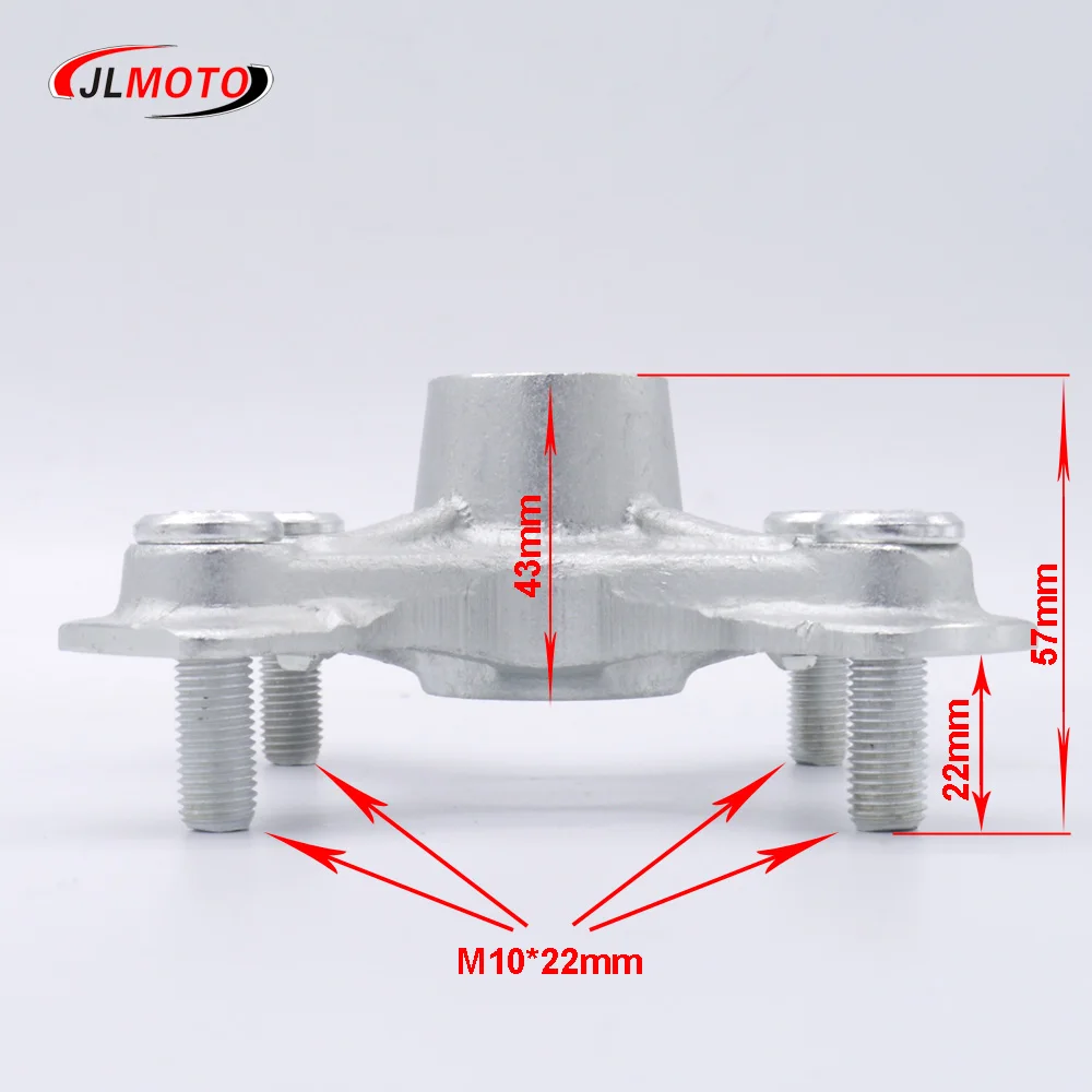 4 * M10 115mm 24T Achteras Wielnaaf Fit Voor Motor 250 s YAMAHA RAPTOR ATV YFM 350 450 660 700 Mikilon Rapide 250 S 1PE-F53K0-00