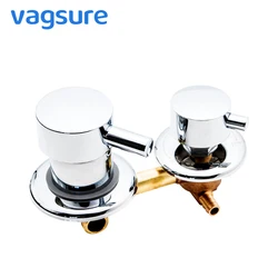 2/3/4/5 Output Hole Distance 10cm 12.5cm Brass Shower Room Faucet Without Thread Mixer Tap and Diverter For shower Set Cabin