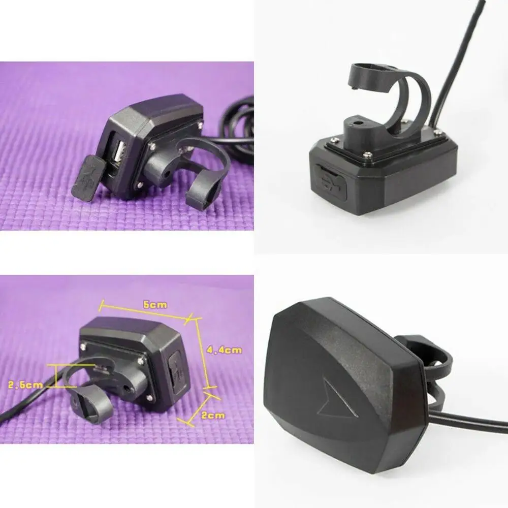 Handlebar USB Power Charger Adapter 36V 48V 60V 72V 84V to 5V 2A for Ebike for 22-25mm Straight Handlebars SP2392