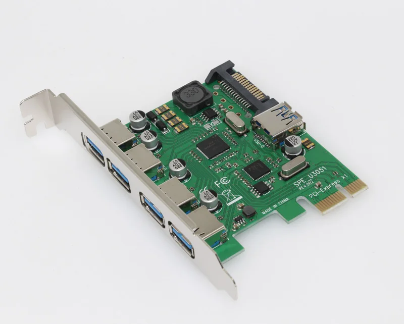 H1111Z – carte d'extension PCIE USB 3.0, 5 ports, adaptateur PCIE Express X1, contrôleur USB 3.0, nouveauté