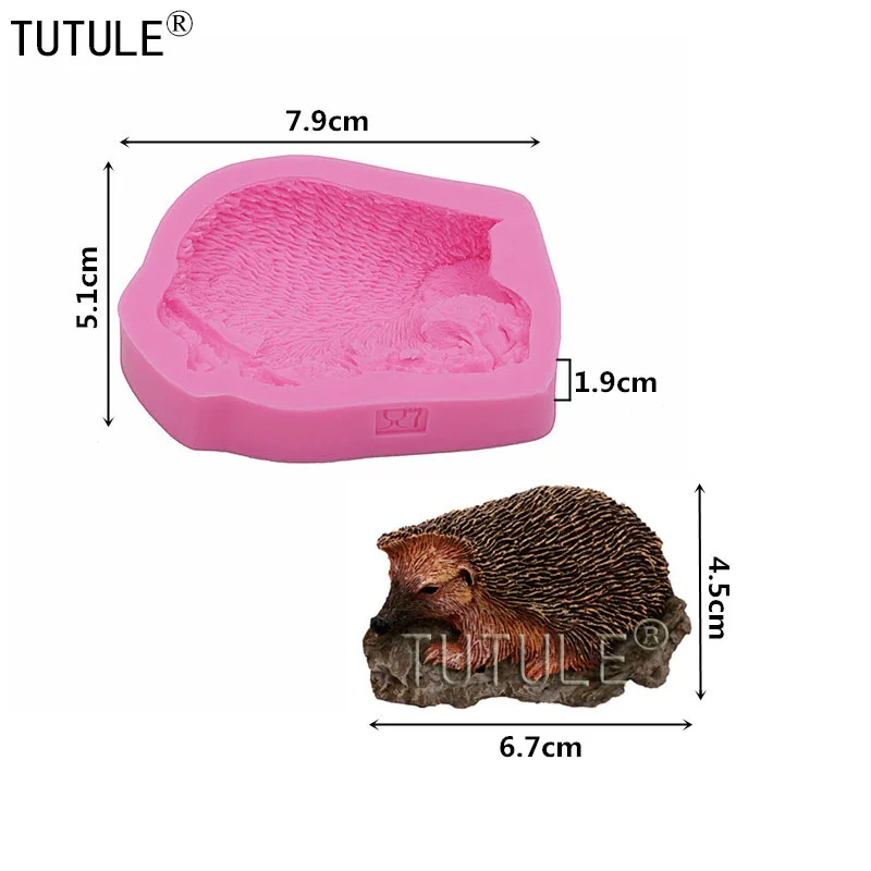 Hedgehogs cabochons silicone rubber flexible food safe mold resin chocolate mints fondant candy soap clay,HedgehogSilicone Mold,