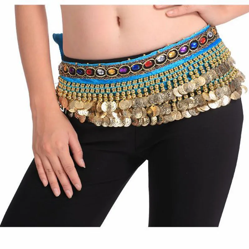 Bufanda de cadera para danza del vientre para mujer, ropa India moderna, accesorios para danza del vientre, novedad, 1 unidad