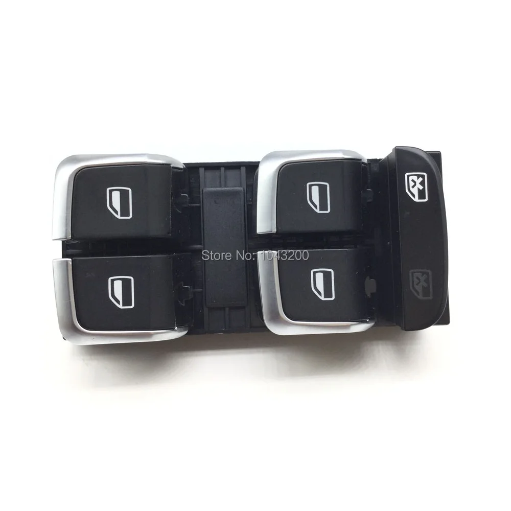 8KD959851A Chrome Driver Side Electric Master Window Control Button Switches for AUDI A4 S4 Q5 B8 Allroad 8K0959851F