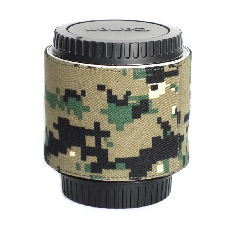 ROLANPRO Camera Lens Camouflage Rain Cover Raincoat for Canon DSLR Camera Barlow Guns Clothing Camera Barlow Protection Sleeve