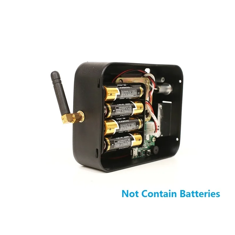 Easy to install Wireless Remote Control Electronic Rim Lock Electronic Motor lock with Remote Handle use AA Battery