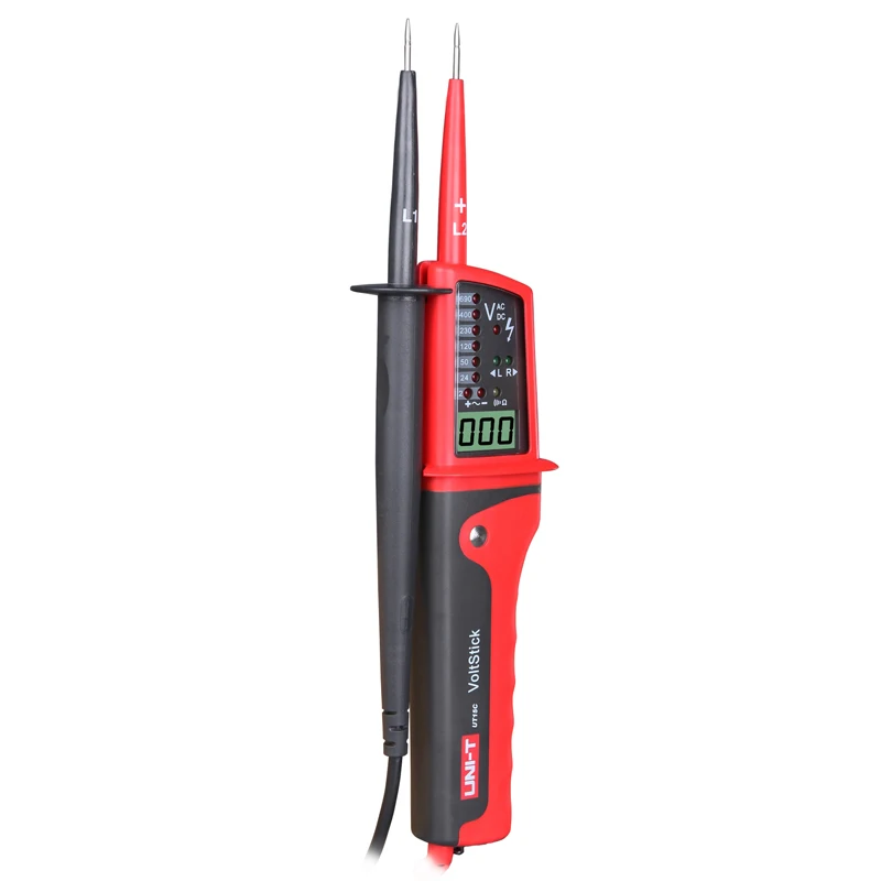 UNI-T UT15B/UT15C Waterproof Type Voltage Tester; IP65 Waterproof / RCD Test / Phase Position Rotation Test