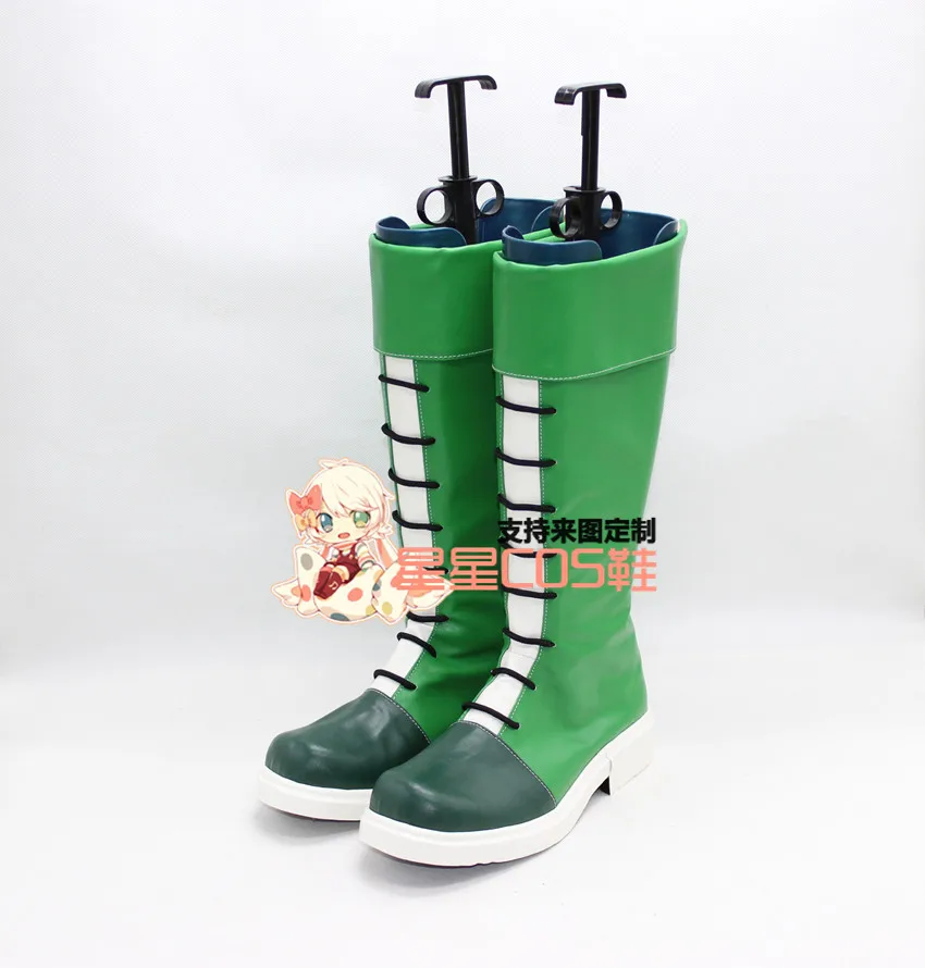 HUNTER HUNTER Gon Freecss Green Halloween Cosplay Shoes Boots X002