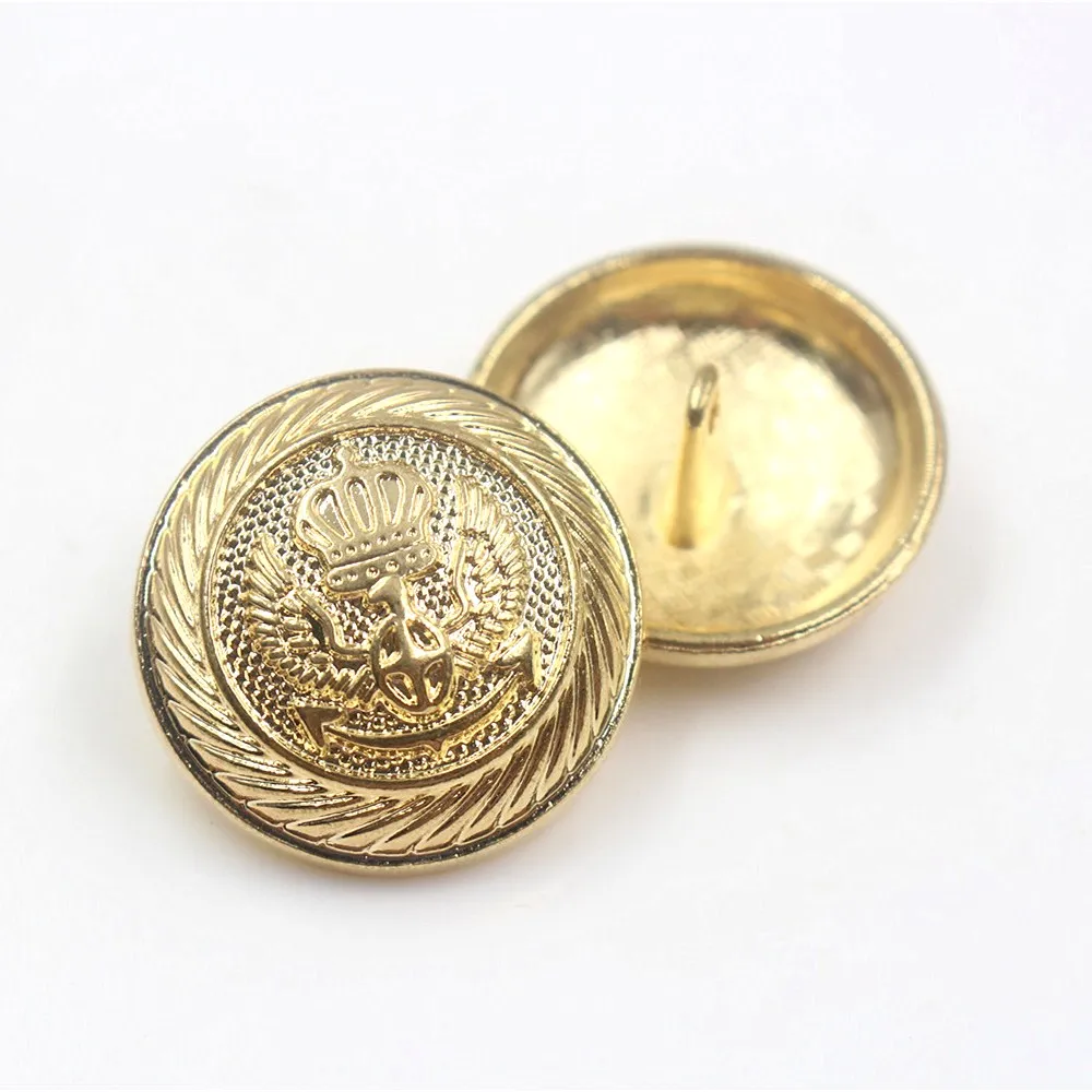 10pcs/lot metal buttons for clothes gold color sweater coat decoration shirt buttons accessories DIY JS-0172