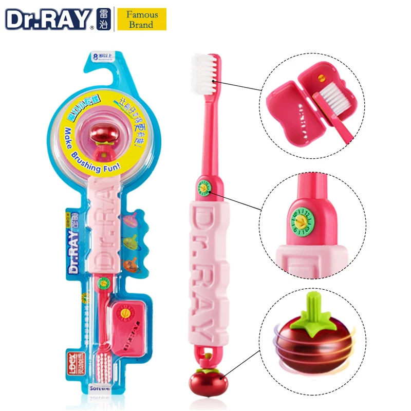 Dr.Ray Kids Toothbrush Magic Gyro Toothbrush For Children Small Head 0.01mm Soft Brush Bristle Child Teethbrush