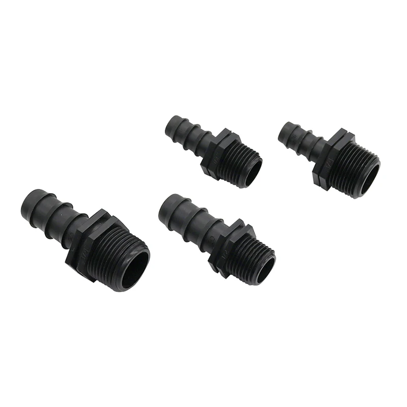 

DN16, DN20 Hose Straight Connector with Threaded Connections to a water pipe 1/2" 3/4" Male Threaded Quick Water Adapter 100 Pcs