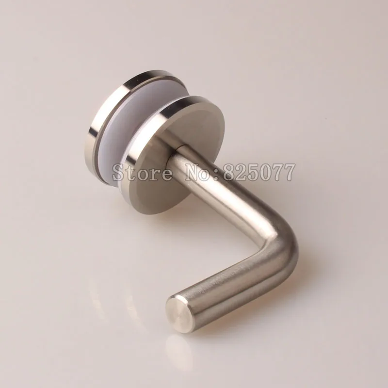 8PCS 90Degree Brushed 60*60mm Stainless Steel Glass Handrail Accessories 10-15MM Glass Mounted Brackets JF1250