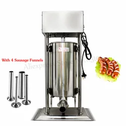 15L Automatic Commercial Spain Churro Machine Churros Extruder Electric Sausage Stuffer Salami Meat Filling Machine