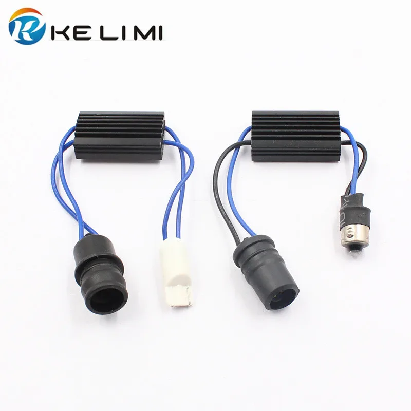 KE LI MI T10 BA9S LED Decoder Car LED Lights Anti Flicker Warning Flashing Error Canceller Soft Socket 2 Style