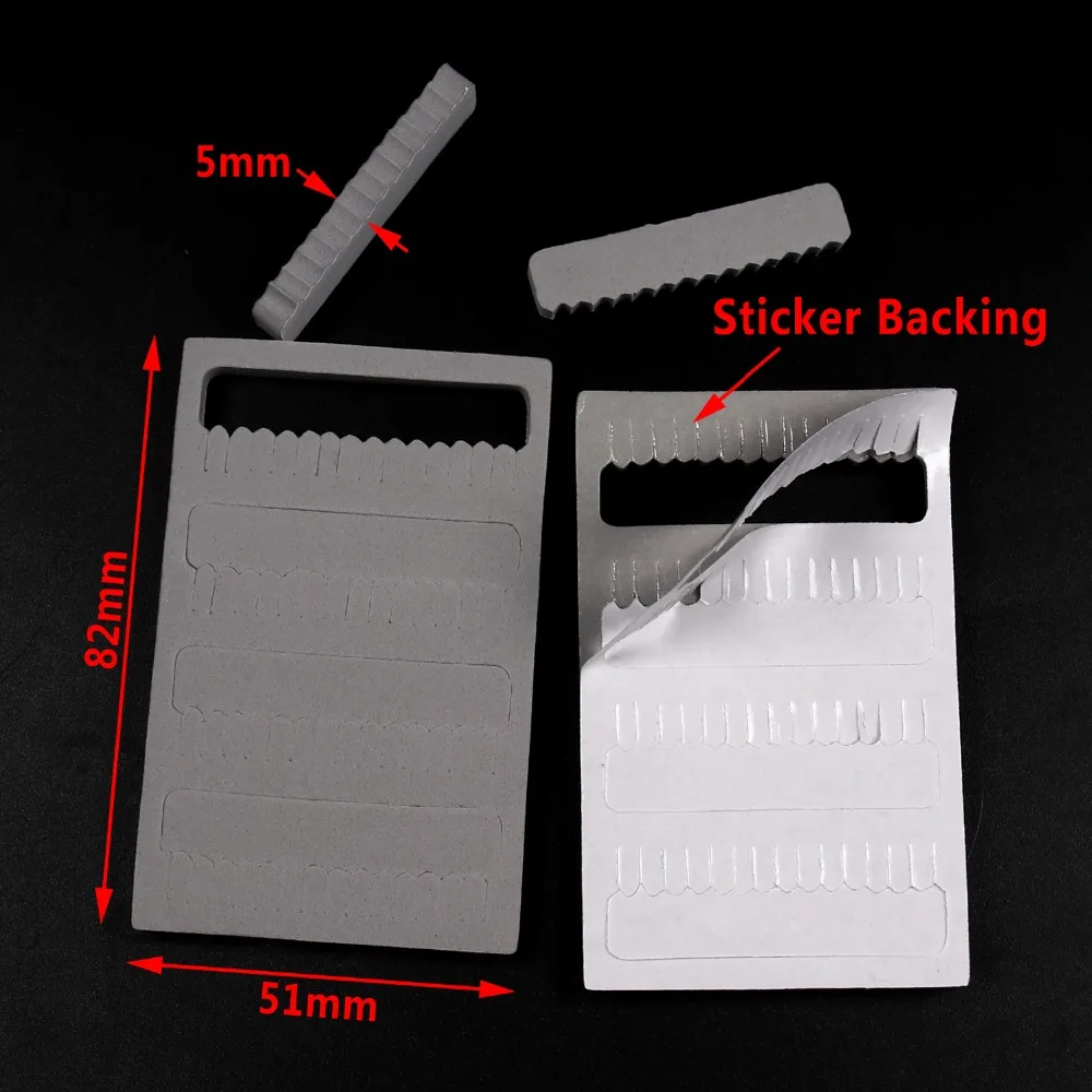 Wifreo 5PCS Fishing Fly Holding Foam with Sticker Backing for Tackle Box Bag Lure Box Fly Case DIY