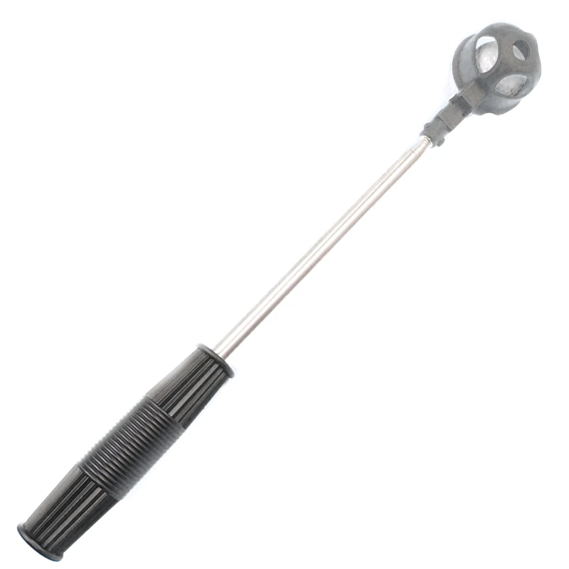 Retractable Shaft Telescopic Retriever Scoop  Section Antenna Stainless Steel Pick Up Club Golf Ball