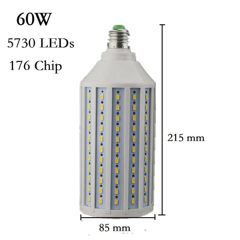 Lampada 40W 50W 60W 80W 100W Lampada a LED 5730 2835SMD E27 E40 E26 B22 110V 220V lampadina a sospensione Lampada a sospensione lampadario a soffitto