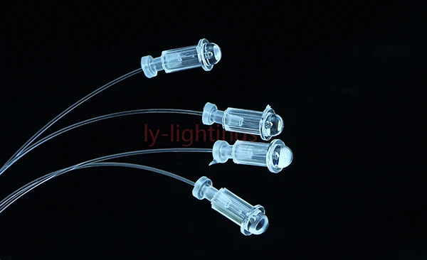 For optic fiber light end cups plastic hats tailpieces fit for 0.5mm to 3mm optical fiber cables x150pcs