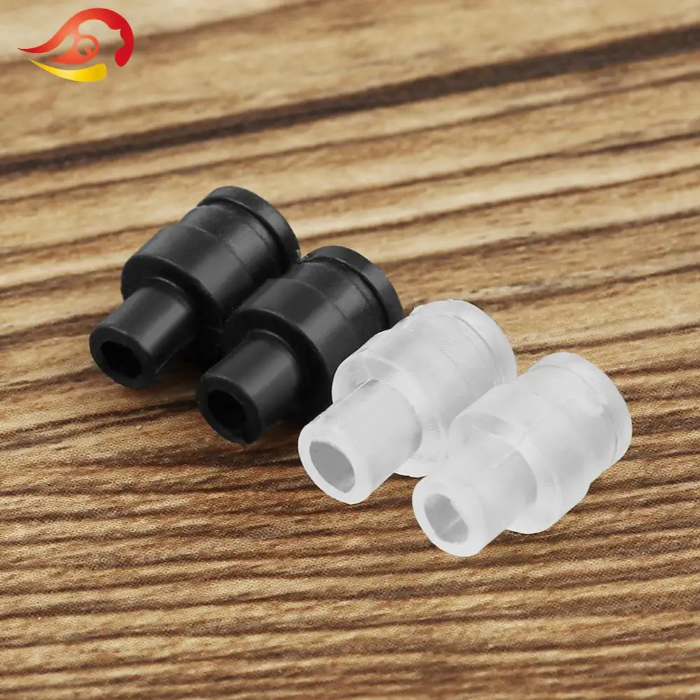 QYFANG 4/6mm Diameter Plastic Hose Tail Pipe Soft Rubber Sleeve for Male Connector Audio Jack Metal Adapter Earphone MMCX Plug