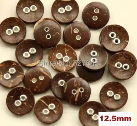 50pcs/lot Size:12.5mm Kawaii Round Coconut Button for Craft Handmade Buttons Sewing Accessories(kk-1258)