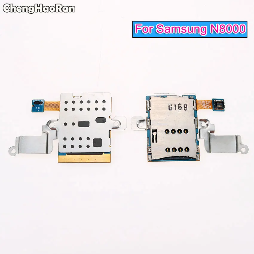 

ChengHaoRan SIM Card Reader Holder Tray Slot Flex Cable For Samsung Galaxy Note 10.1 N8000 GT-N8000