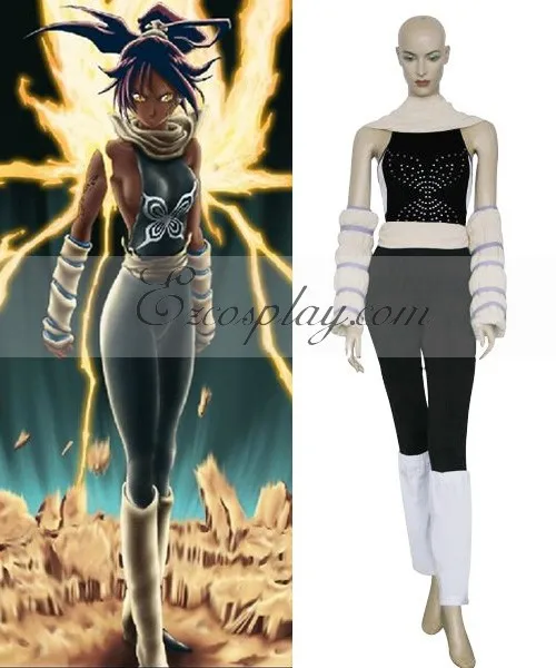 

Bleach Yoruichi Shihoin Fighting Cosplay Costume E001