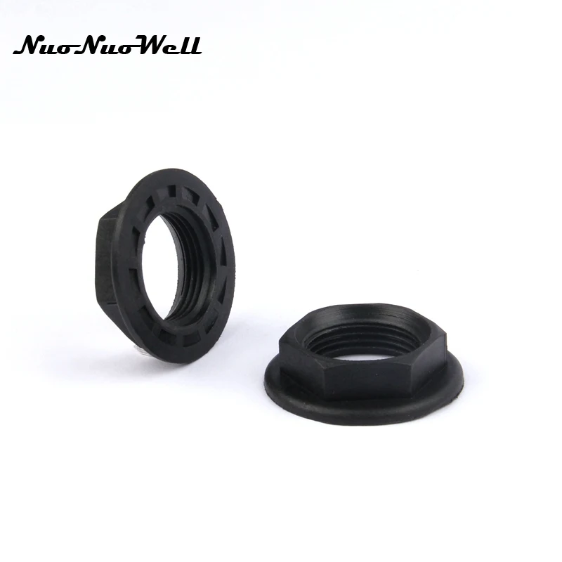 Waterproof Seal Nut Flange Nuts, Fish Tank Joint, Aquarium Fittings, Gasket Ring, Thread, Plastic, 1/2 