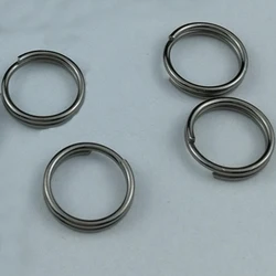 20PCS High Quality 10mm Round Shape Keyring Clasp Strong Split Rings Fit Keychain Creative Accessories J079