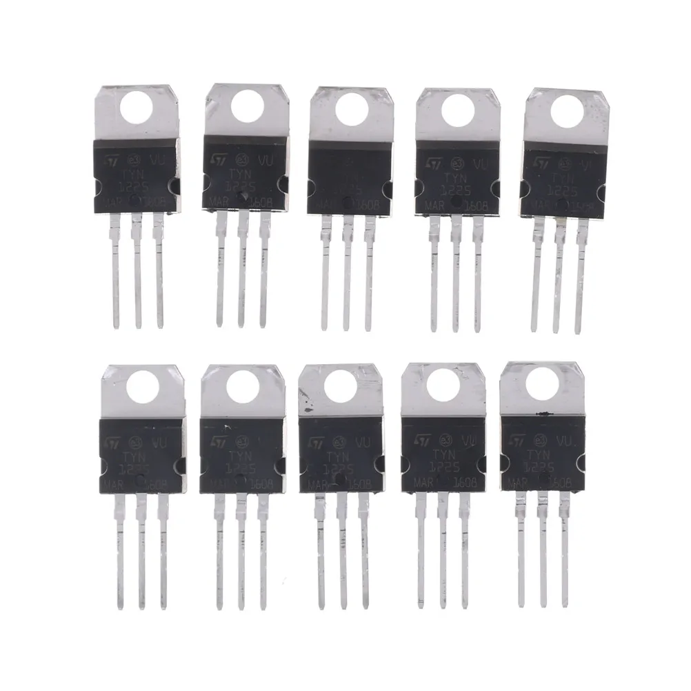 10pcs TYN1225 25A 1200V Unidirec Tional Thyristor Triacs TO-220