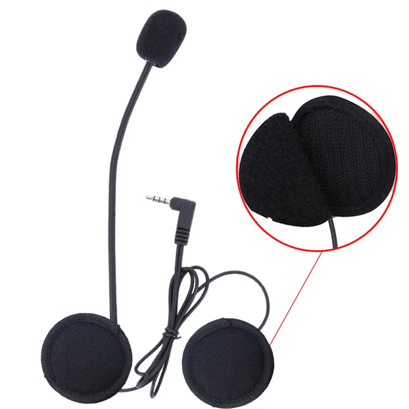 2PCS 3.5MM V6 V6 Pro Accessories Earphone Speaker Microphone For V4/V6 Motorcycle Helmet Bluetooth Intercom