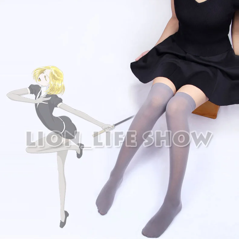 Biamoxer Animal Land Of The Lustrous Yellow Diamond Grey Stockings Houseki No Kuni Gray Gloves Socks Cosplay Accessories