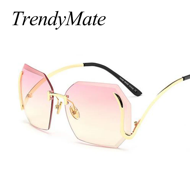 

2017 New Arrival Oversize Brand Designer Mirror Sunglasses Women UV400 Lady Sun Glasses Female Italy Big Size Male Female 377M