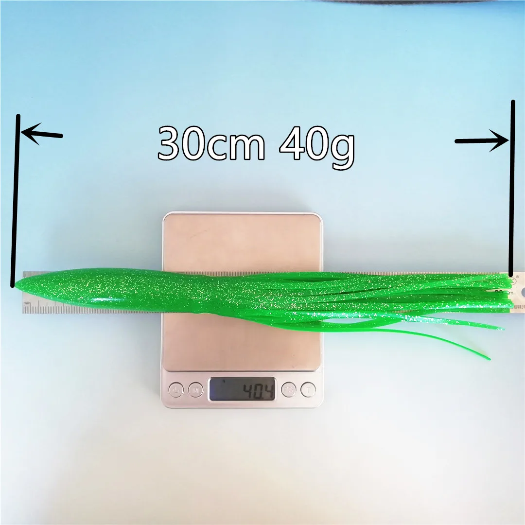 Swolfy 5pcs 30cm Octopus Soft Lure Squid Jigs Silicone Fishing Lure Sea Fishing Salt Water Skirt Free Shipping Fishing Tackle