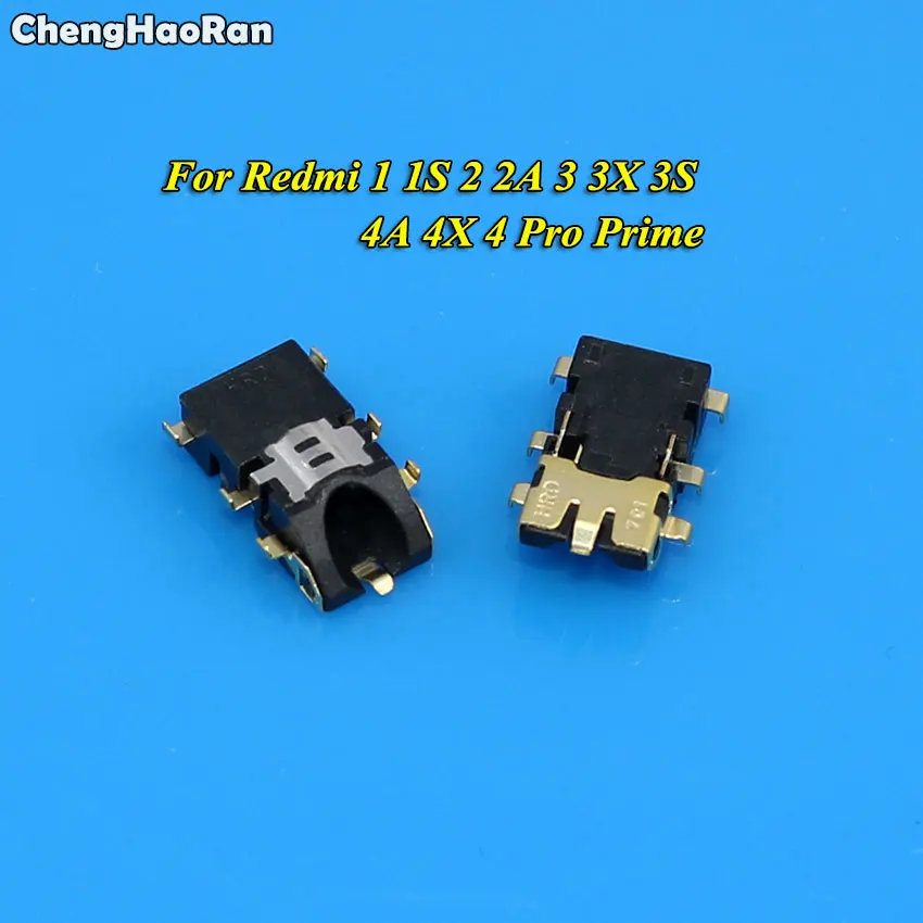 ChengHaoRan 1Piece Earphone Headphone Audio Jack For Xiaomi Redmi 1S 2 2A 3 3S 3X pro 4 4A Redmi Note 1 2 3 4 4X/Mi 4 4C 5S 5X