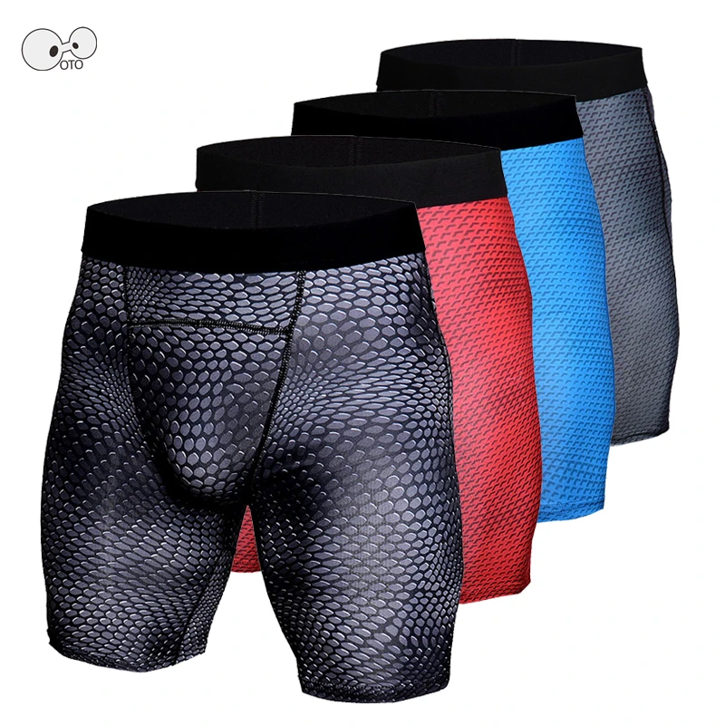 Running Tights Mens Short Workout Leggings Sports Fitness Compression Shorts Skin Tight Quick Dry Training Gym Cycle Short Pants