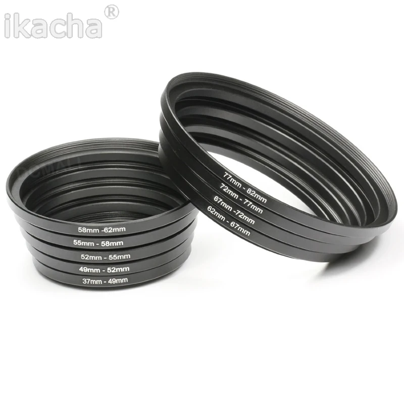 Универсальный фильтр для объектива камеры 18 шт. повышающий и понижающий кольцевой адаптер для Canon Nikon