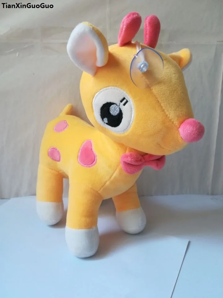 

about 25x24cm creative toy cartoon love deer plush toy sika deer soft doll kid'stoy Christmas gift w0776