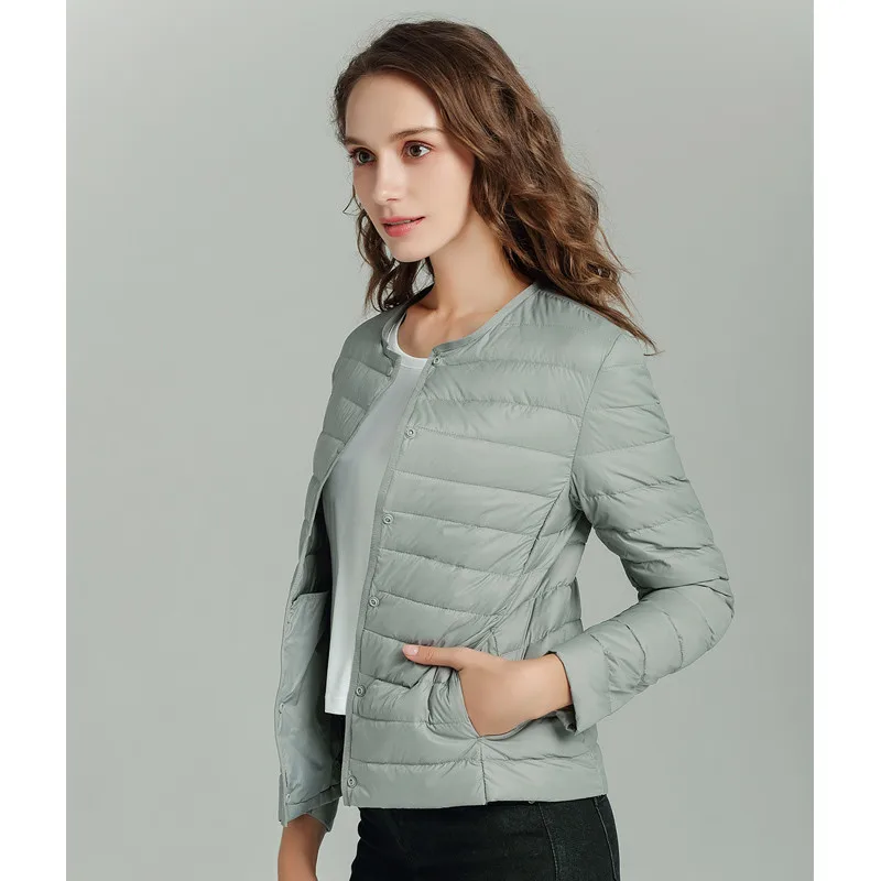 Sanishroly Zwei Tragen 2019 Frauen Ultra Licht Unten Mantel Weiße Ente Unten Jacke Parka Weiblichen Kurzen Oberbekleidung Tops Plus Größe 4XL S594