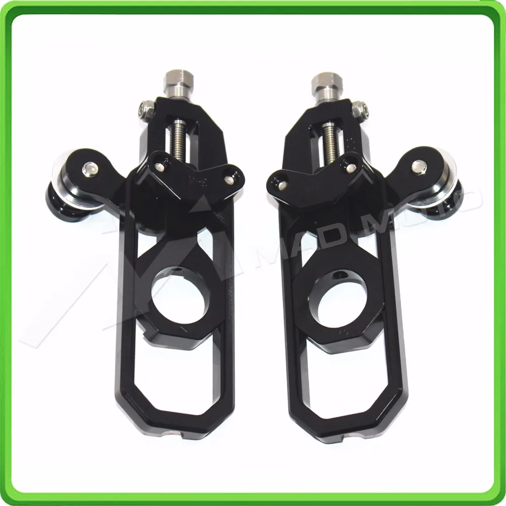 Motorcycle Chain Tensioner Adjuster with spool fit for Suzuki GSXR 600 GSX-R 750 2011 2012 2013 2014 2015 2016 Black