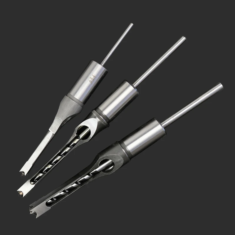 Sierra de agujero cuadrada de acero de alto carbono para carpintería, cortador de cincel, broca helicoidal, 10mm, 12,5mm, 12,7mm, 1/2 ", 14mm, 9/16"