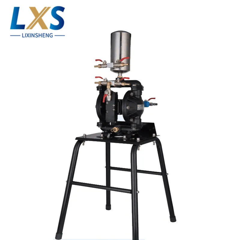 Aluminum Alloy Double Way Pneumatic Diaphragm Pump BML-15# Spraying Suit With Shelf