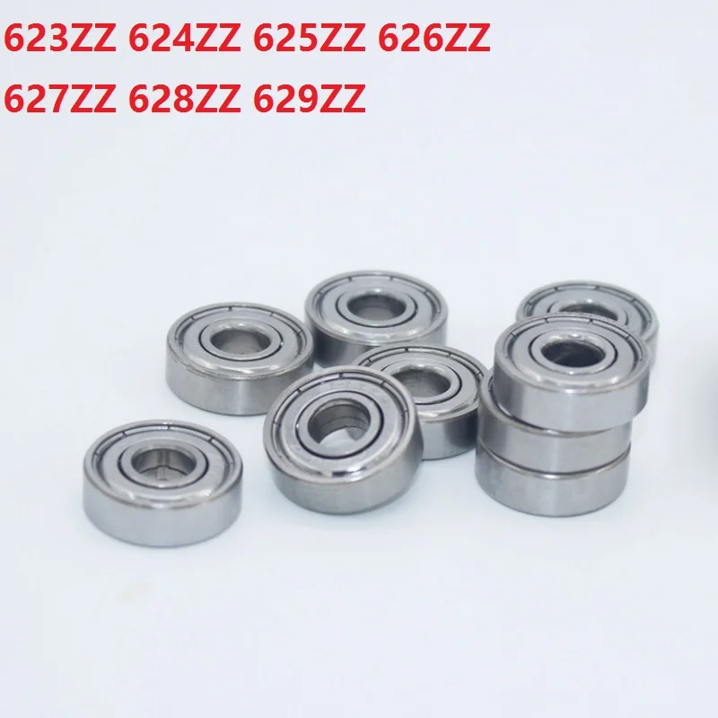 100pcs/lot 623ZZ 624ZZ 625ZZ 626ZZ 627ZZ 628ZZ 629ZZ Mini Miniature ball bearing Deep Groove Ball bearing