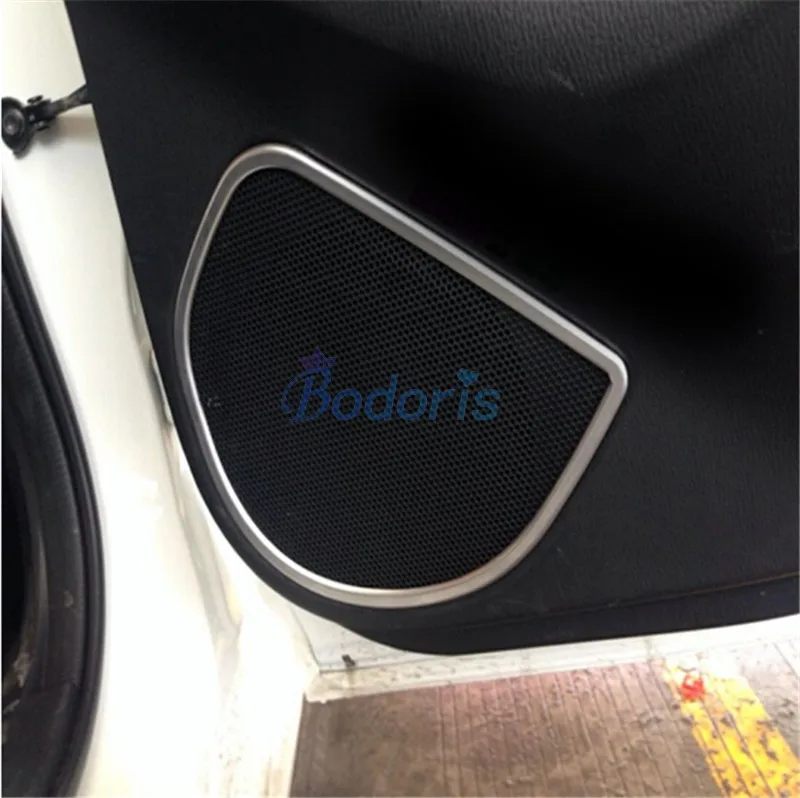 

For Mazda Atenza 2014 2015 Interior Door Audio Loud Speaker Cover Overlay Trim Frame Panel Chrome Car Styling Accessories