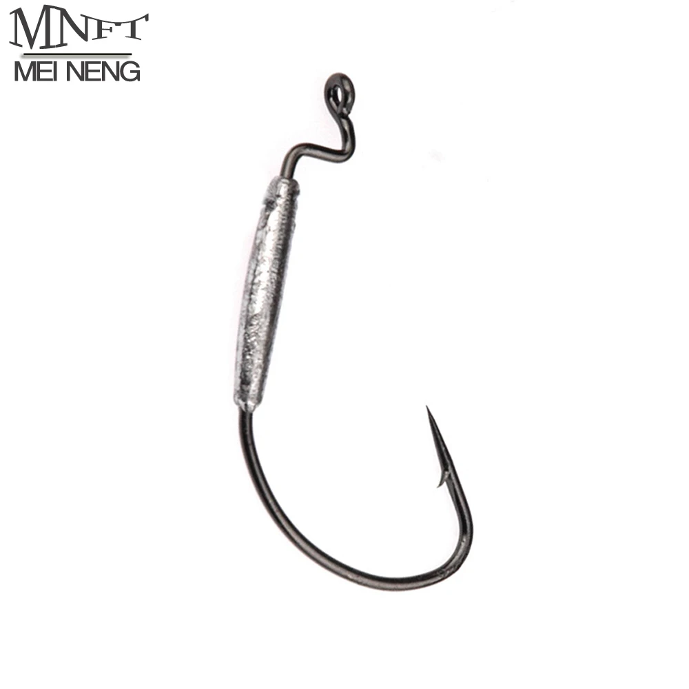 

MNFT 8PCS * Barbed Lead Crank Hook Weight 1.8g/2g/3g/6g Soft Bait Fishing Hooks