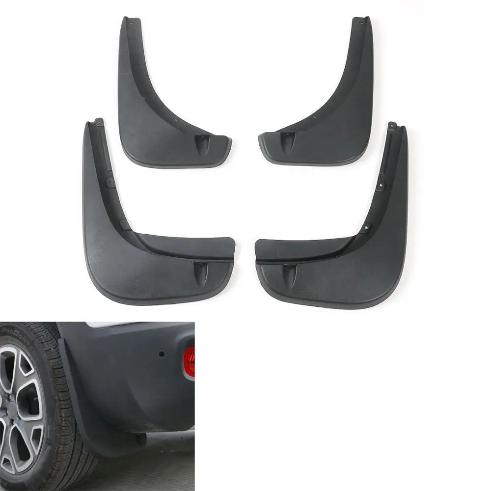 

New 4pcs/set Rear Fender Mud Flap Fender Splash Guard Mudguard Bar For Renegade 2015 2016 Car Styling Auto Parts Accessories