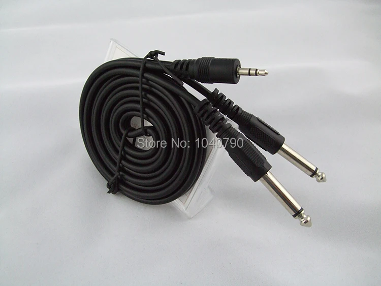 3.5 mm to dual 6.3/6.5 A second audio line Mixer cables Audio and video signal cable 5M 16ft Mixer cables Free Shpping